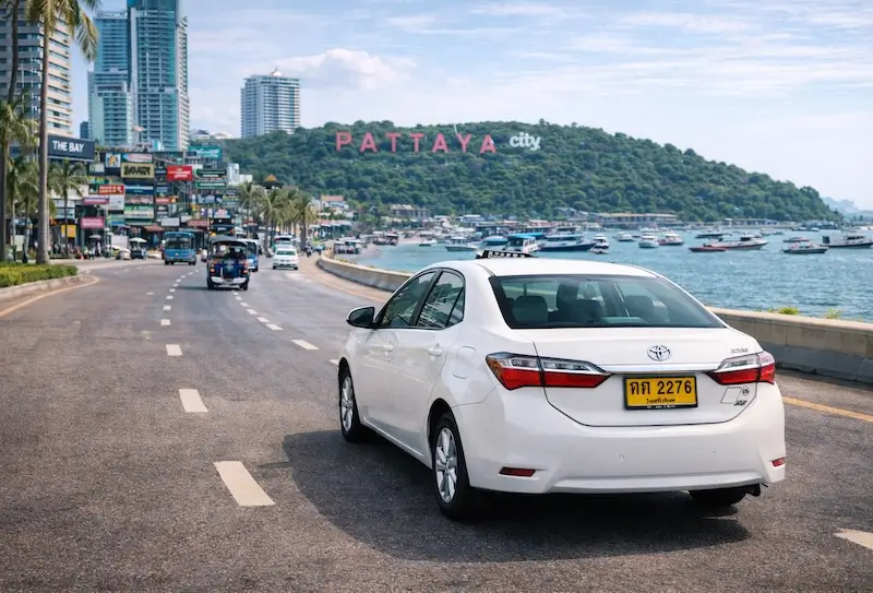Booking a taxi around Pattaya - Online-Pattaya.com